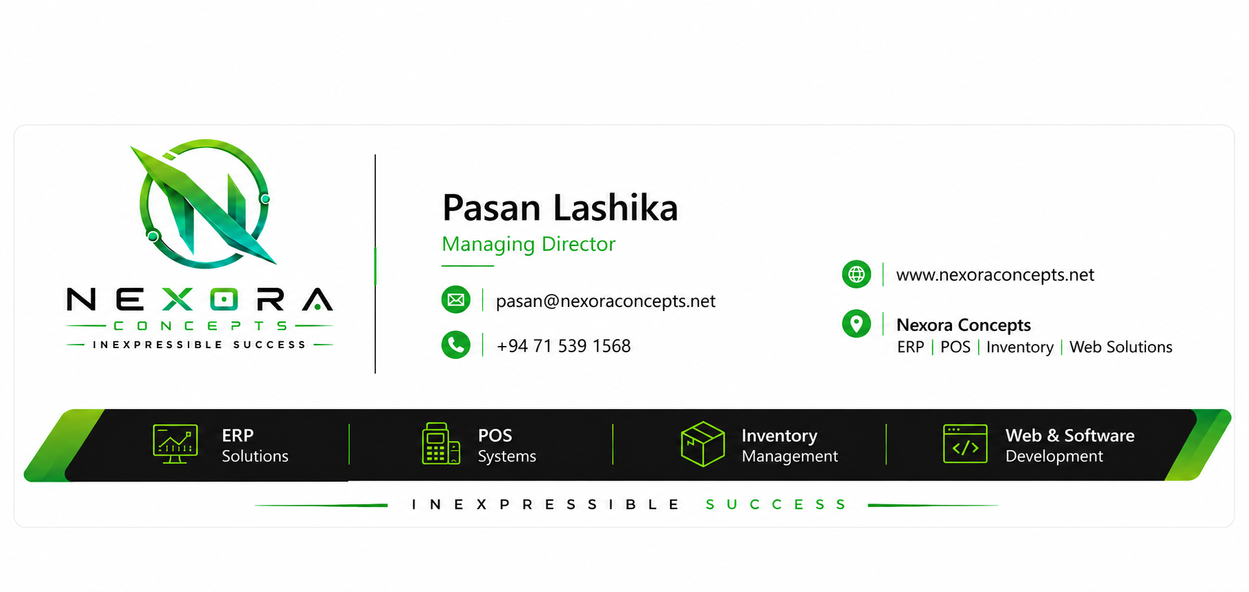 Pasan Lashika Email Signature